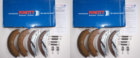 Knott 200 x 50 Auto Reverse Brake Shoes Two Axle Sets