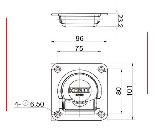 Heavy Duty Trailer Lorry Pickup Recessed Lashing Tie Down Ring & Floor Plate