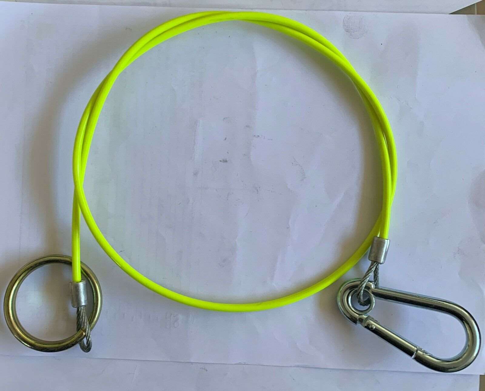Fluorescent Yellow Breakaway Cable suits Trailers and Caravans