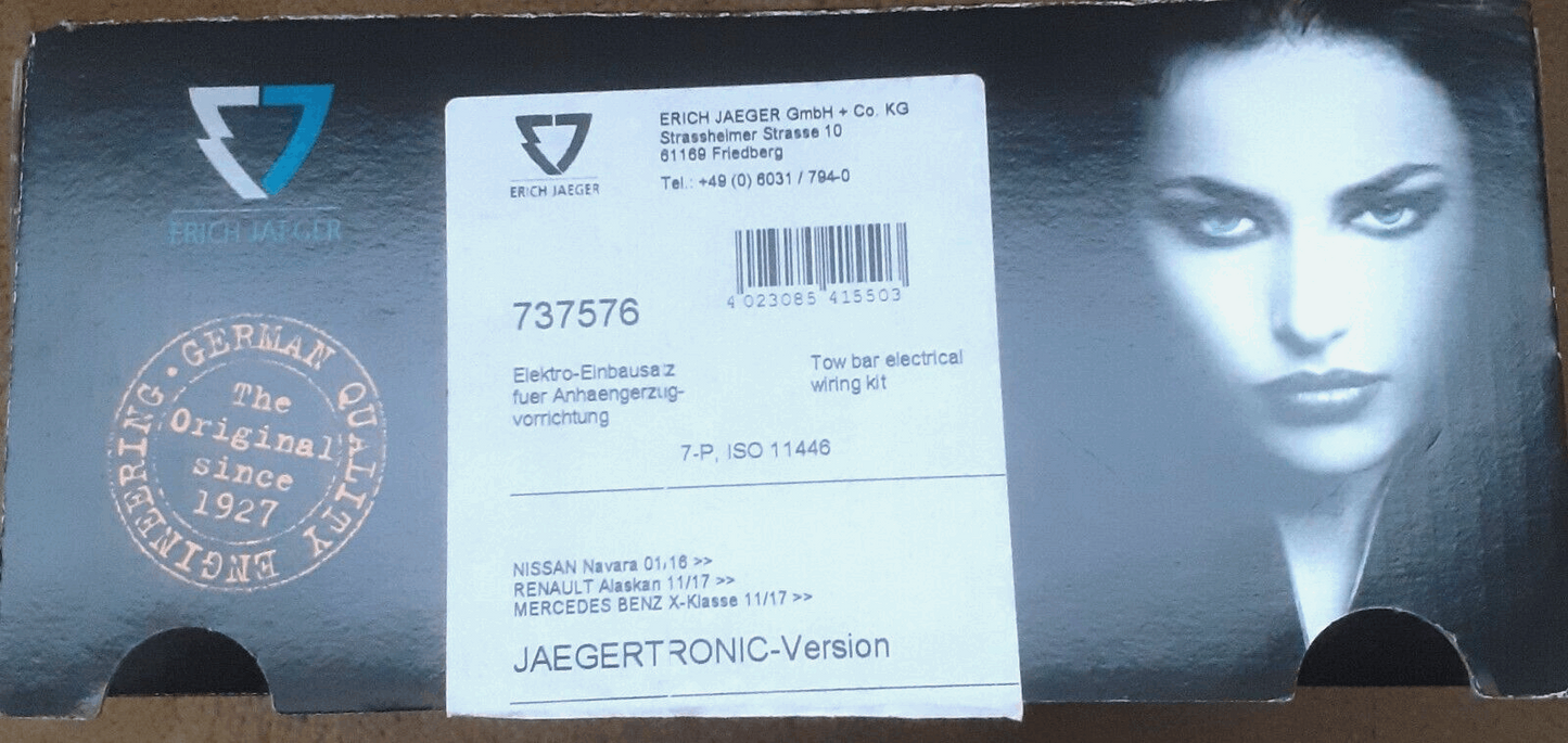 Erich Jaeger 7 pin Towbar Wiring Kit 737576 Nissan Navara D23 Mercedes X Class Condition: New