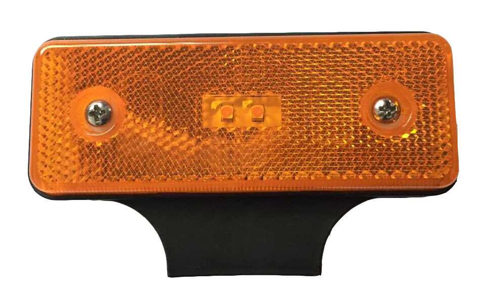 LED Amber Side Marker Light with Bracket 12V/24V Trailers