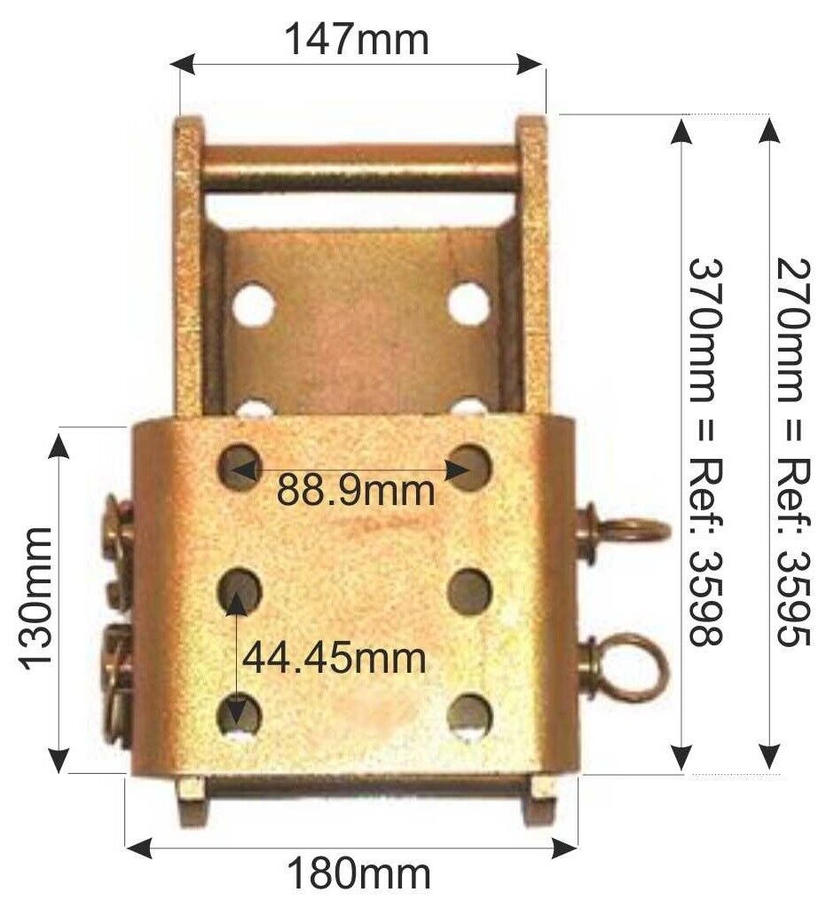 Height Adjustable Towball Hitch Drop Plate Slider