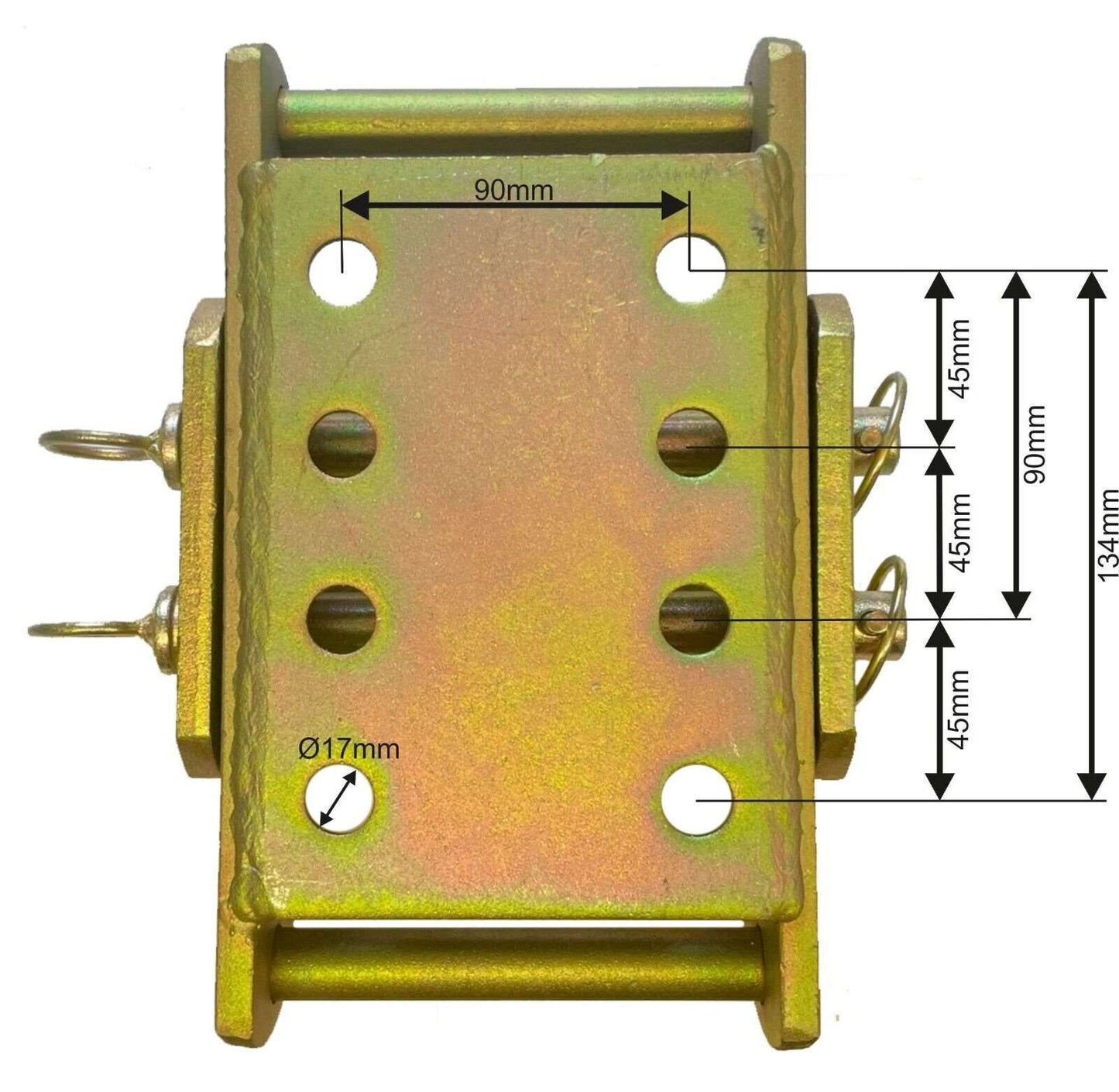 Height Adjustable Towball Hitch Drop Plate Slider
