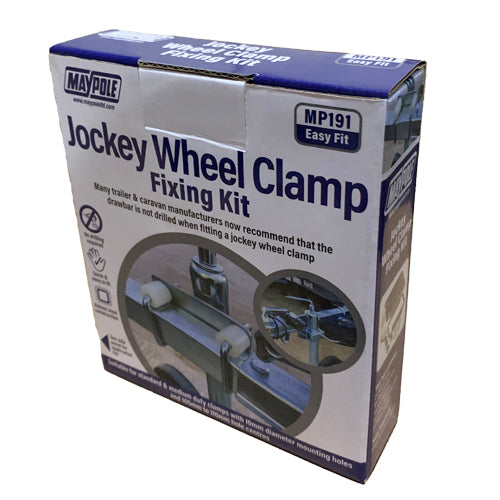 Maypole MP191 Jockey Wheel Clamp Mounting Kit For 50mm & 60mm Square Drawbars