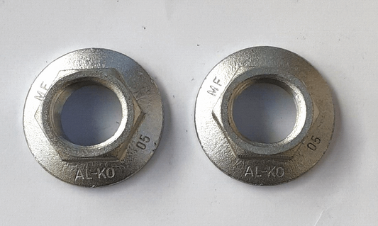 Pair of Genuine Alko 32mm (M24) One Shot Flanged Hub Nuts for 1637/2051 Drums