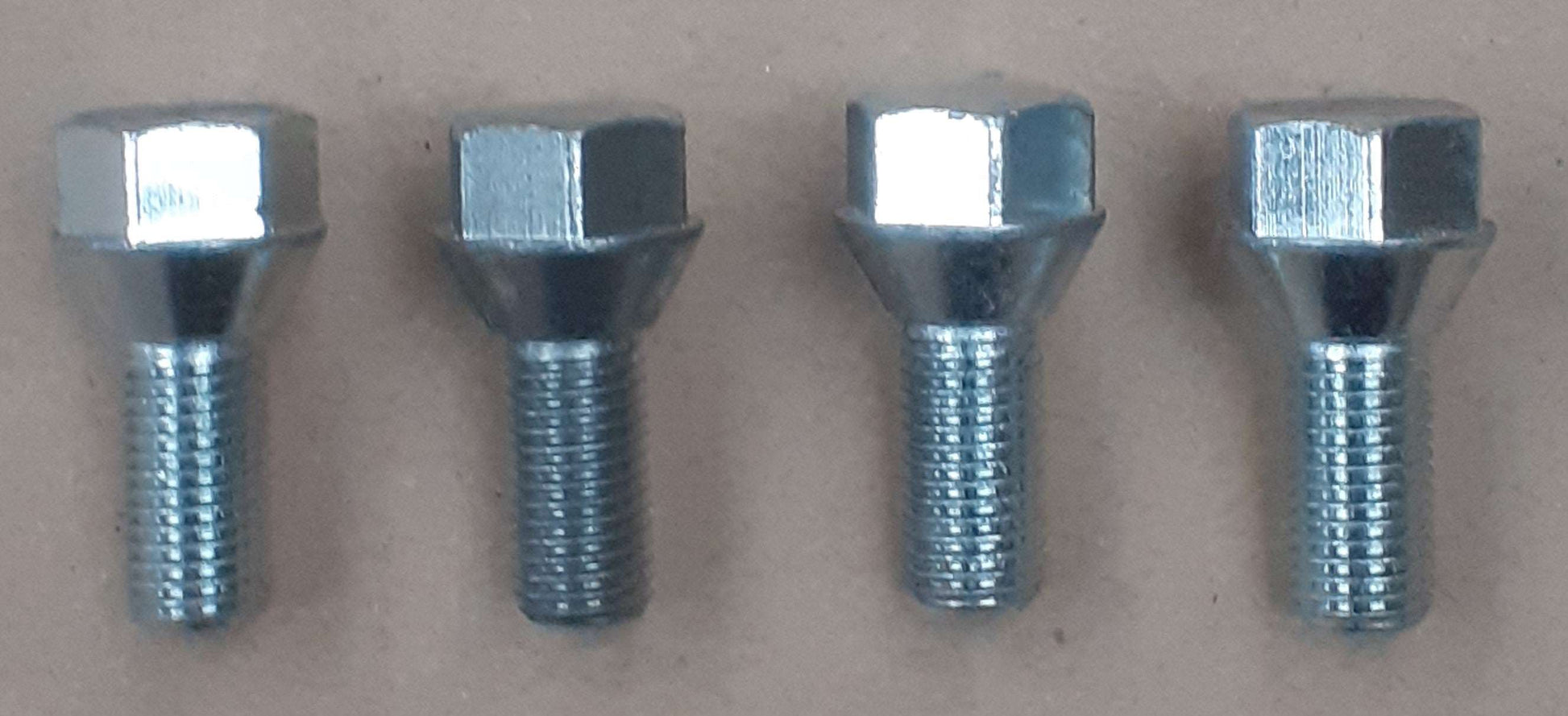 Set of Four Conical Wheel Bolts for Trailers & Caravans M12 X 1.5