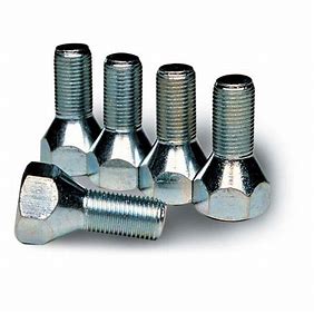 Set of Five Conical Wheel Bolts for Trailers & Caravans M12 X 1.5