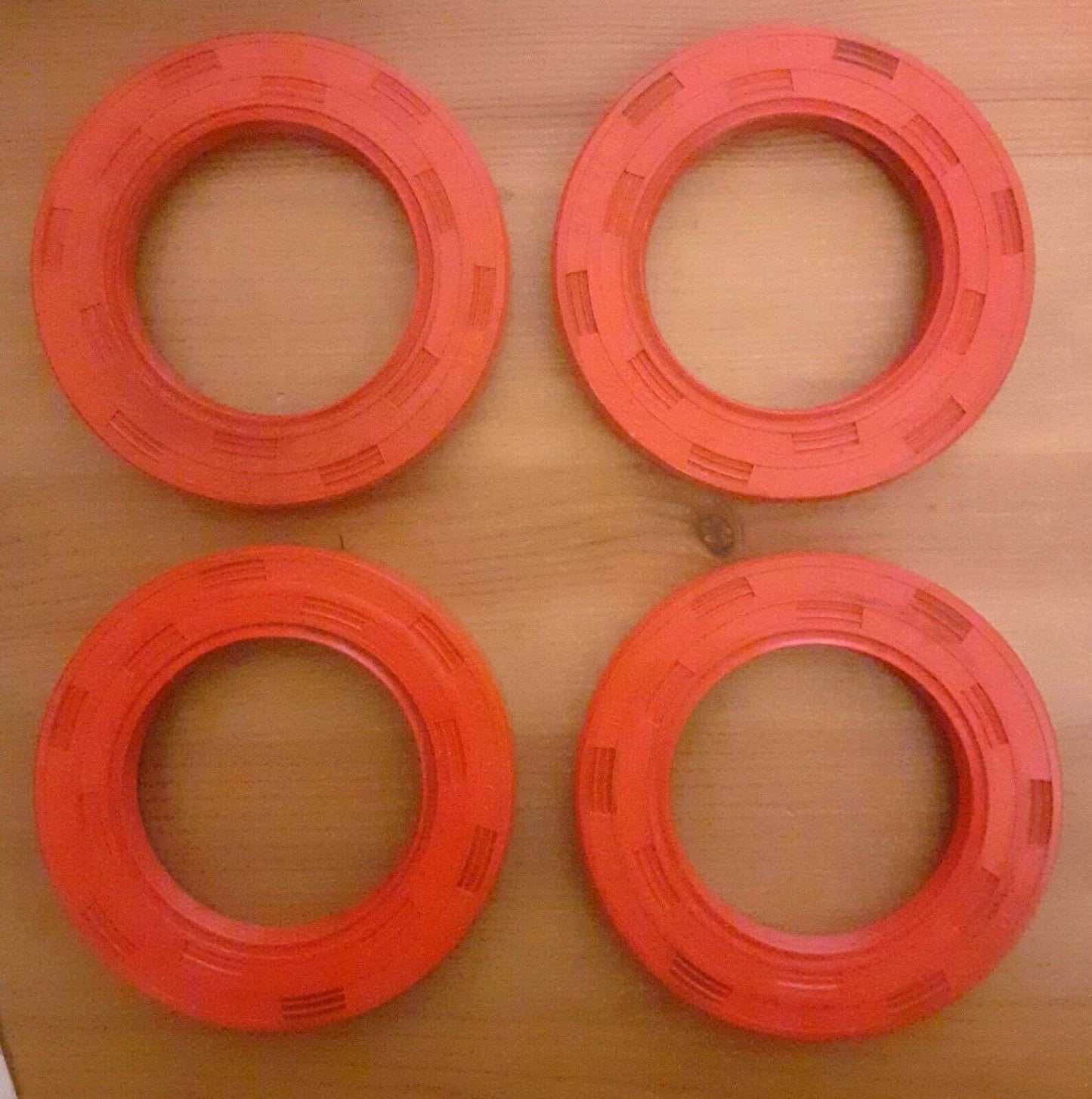 Four Trailer Bearing Hub Oil Seals 3.00 x 1.87 x .37 R23 Bradley 240 x 40 Drum