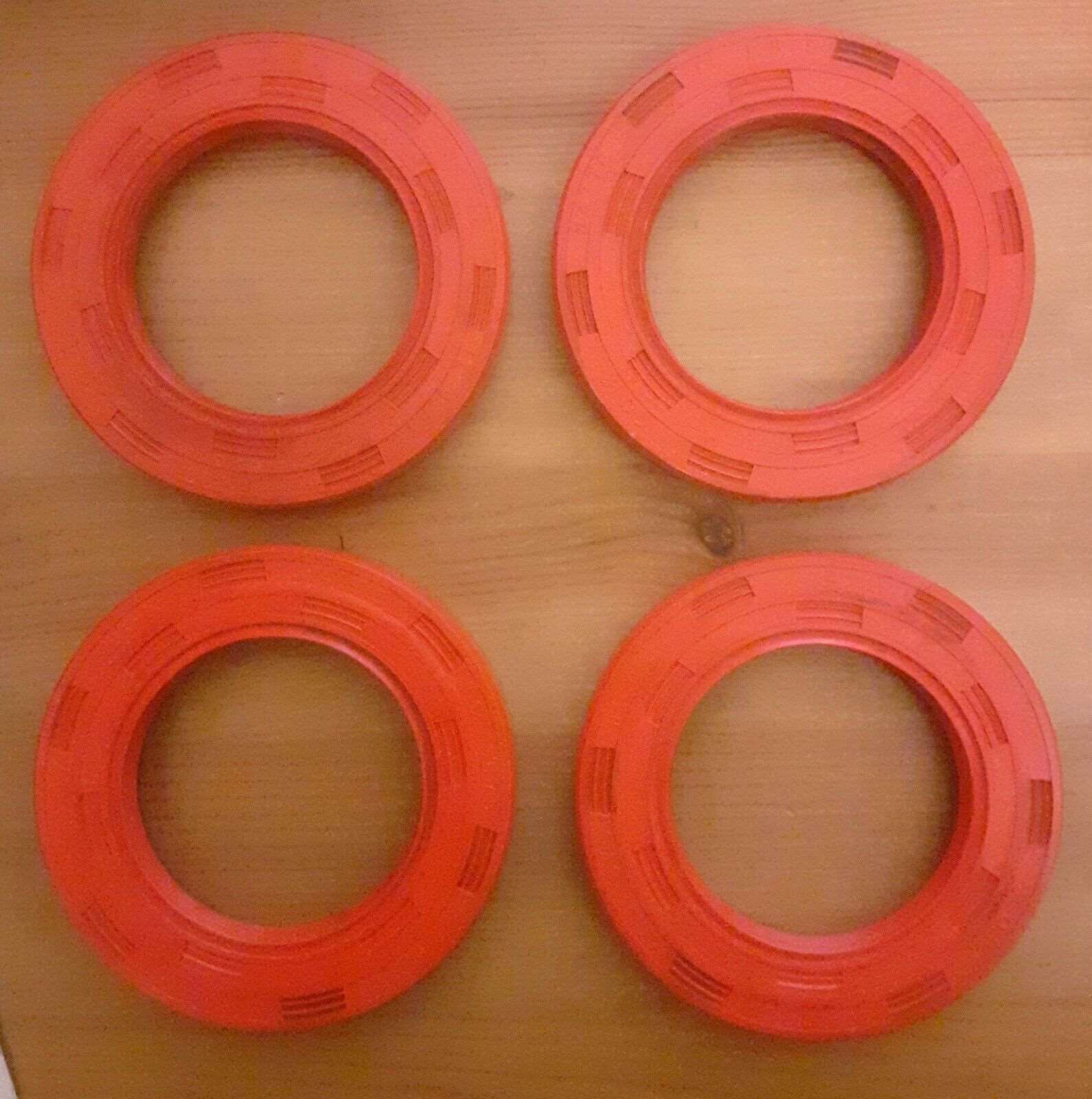 Four Trailer Bearing Hub Oil Seals 3.00 x 1.87 x .37 R23 Bradley 240 x 40 Drum