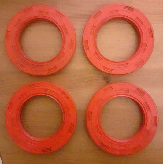 Four Trailer Bearing Hub Oil Seals 3.00 x 1.87 x .37 R23 Bradley 240 x 40 Drum