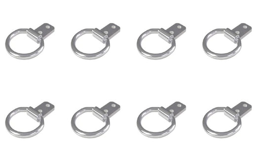 Pack of eight 40mm Small Lashing Ring Tie Down Bolt On