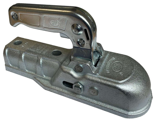 gwaza 50mm Cast Unbraked Trailer Coupling Pressed Steel Lockable Handle 60mm Drawbar